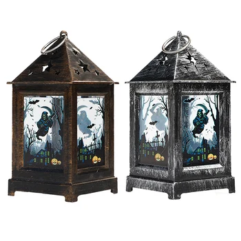 

Creative Halloween DIY night light Cat Pumpkin witch candle lamp house modeling lamp unique small night light home decoration