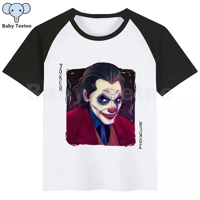 Joker Joaquin Phoenix New Kids Girls Boys Summer Casual Tshirt Printed Children Clothes Tops Cute Kids Baby Short Sleeve T-shirt