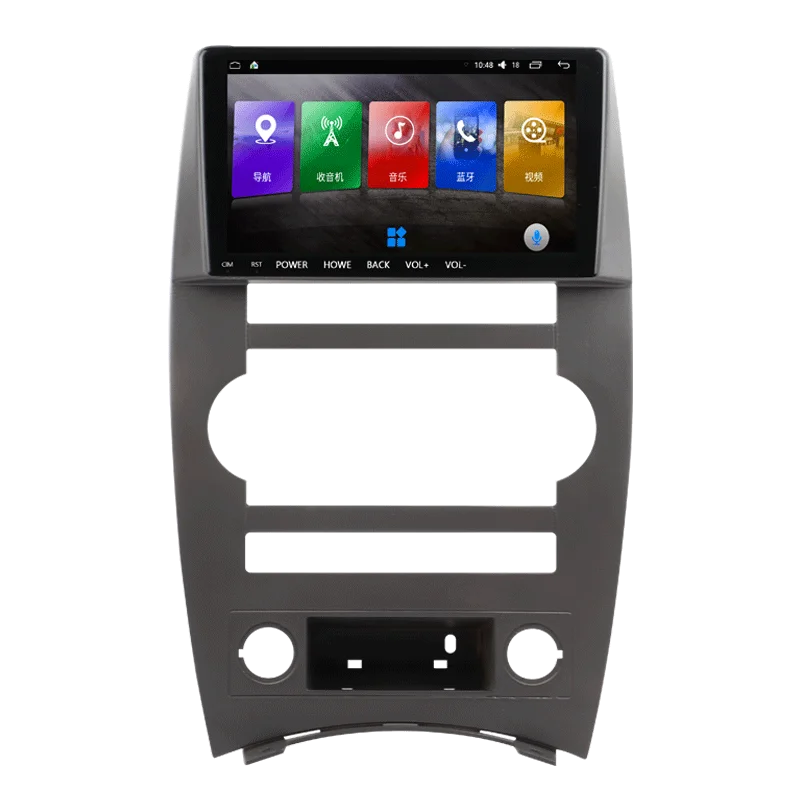 8 Core 4G 64G HD 9,66 дюймов Android 8,1 Автомобильный USB Мультимедиа Аудио Видео Радио AM/FM DVD BT голосовая навигация плеер для JEEP Commander Wrangler - Цвет: 8 Core 4G 64G