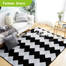 Простой стиль гостиная/спальня коврик Противоскользящая фланелевая ткань теплый плюшевый коврик Современный Альпинизм детские коврики для детей