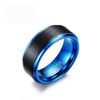 

Wholesale Top Grade Tungstem Carbide Rings Accessories IP Plating Jewel Finger Ring Male Fine Jewelry Birthday Party Gifts