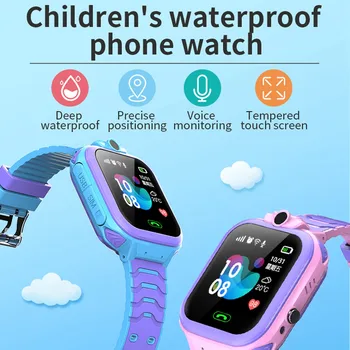 

Children'S Watch Kids Smart Waterproof Watch Anti-Lost Kid Wristwatch With SOS Function For Android And IOS