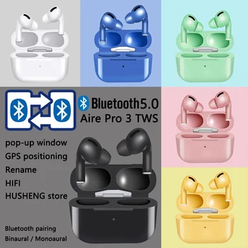 

New Original Air 3 tws pro Arie 2 Wireless Bluetooth Headsets Headphones 1:1 Smart Sensor Blackpods Earbuds Touch For Elair Fone
