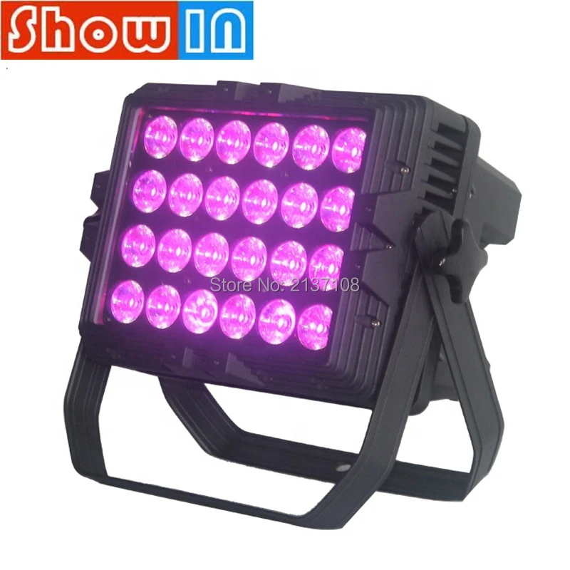 2 шт./лот IP65 24*10 Вт RGBW LED Wash Par Light 300 DMX DJ Disco вечерние ночной клуб Pro звук сценическое