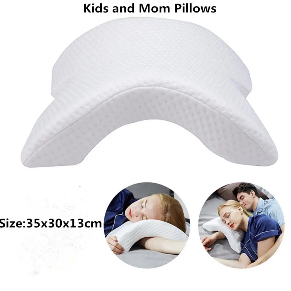 Цена Подушка из пены памяти для беременных женщин защита шеи медленный отскок памяти против давления рук здоровье шеи пара детей и мам подушка