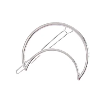 

8pcs Geometric Hollow out Hair Clips Metal Hairpins Bow Moon Star Shape Hair Clamps for Women Girls