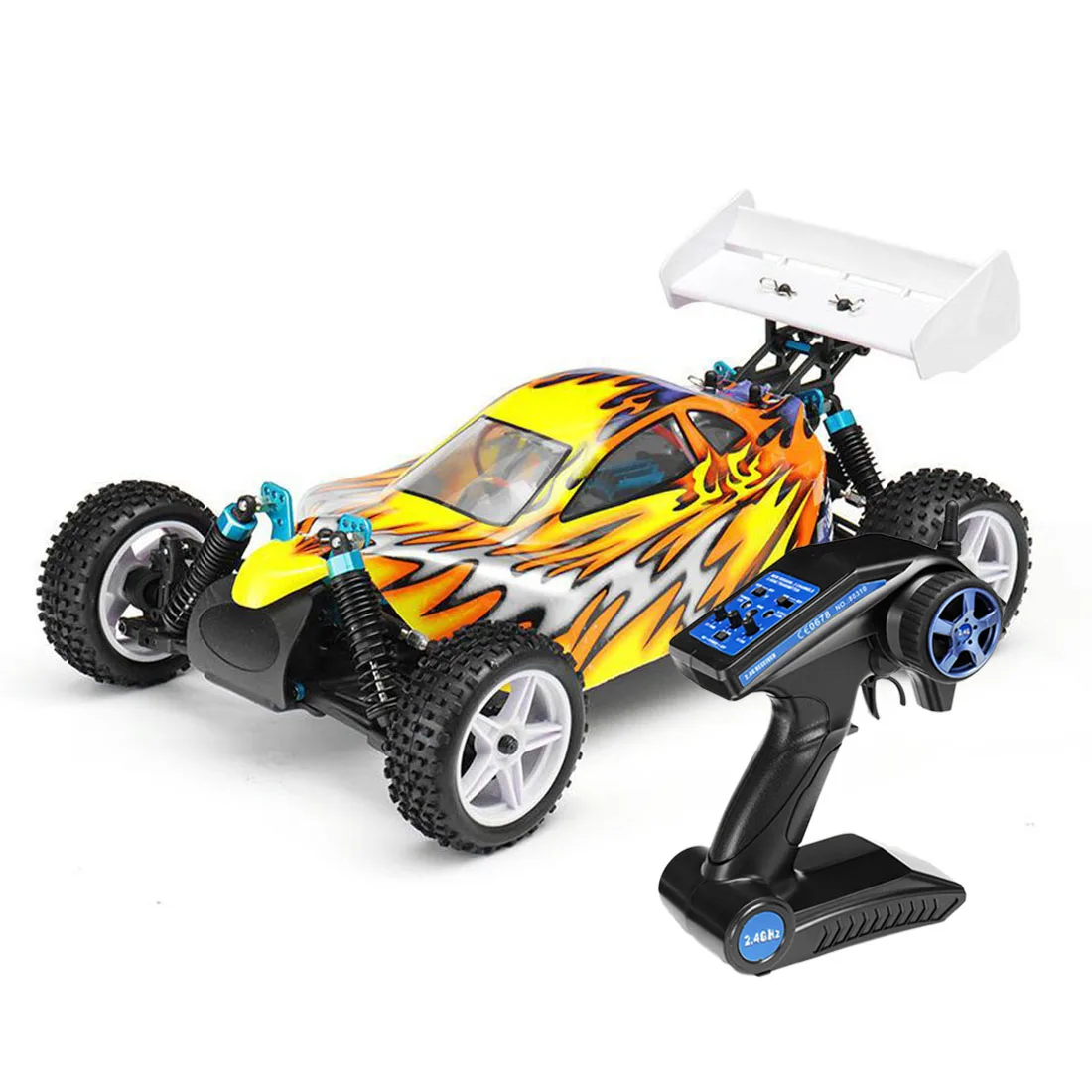 

HSP 94107 1/10 4WD 40km/H Brushed Electric Off Road Buggy RC Car - Yellow US Plug/EU Plug