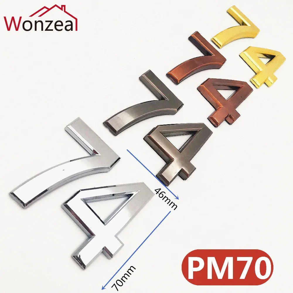PM70胖型塑料门牌4色=混合图+47474747
