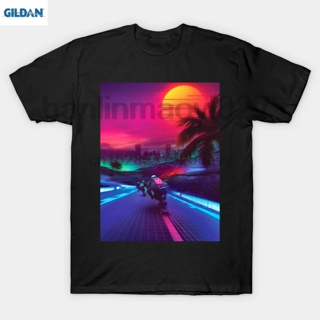 Футболка Synthwave Midnight Outrun| |