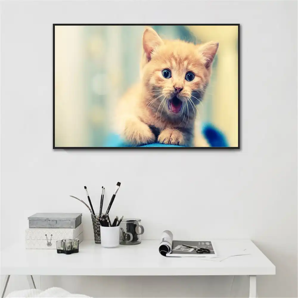 lindo poster impresion moderna gato arte pared cuadros para sala de estar ninos habitacion decoracion pared cuadros para sala de estar decoracion