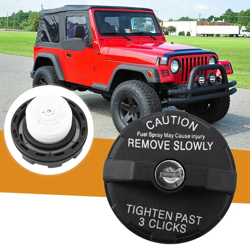 Locking Gas Fuel Cap Tank Filler for Dodge Chrysler Jeep Wrangler TJ 1997-2000 Crown 82400041 | Автомобили и мотоциклы