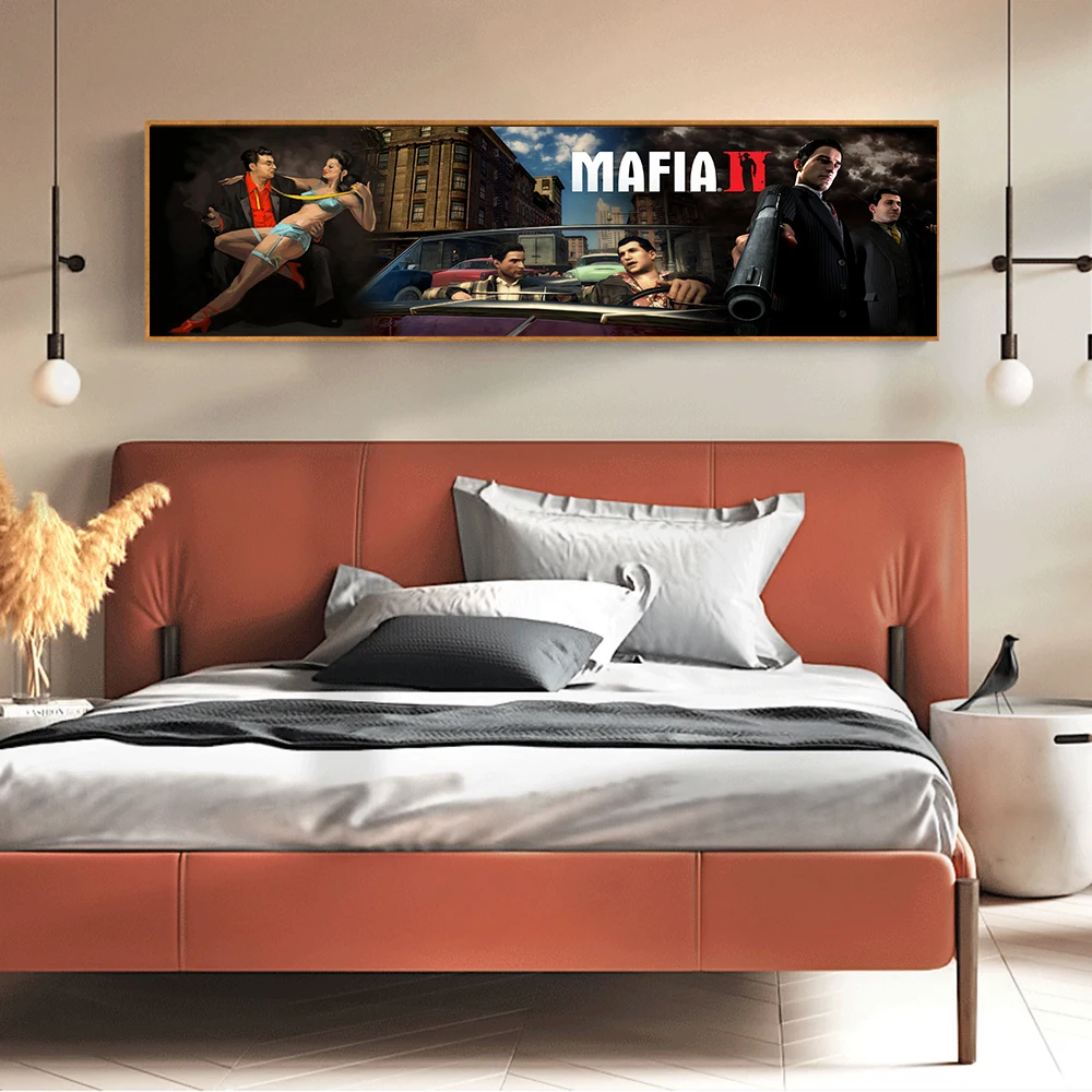 Игра мафия II HD картина маслом на холсте Плакаты и принты Куадрос Wall Art для геймера