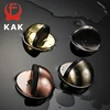 KAK Zinc Alloy Rubber Door Stopper  Black Gold Nail-free Sticker Hidden Door Holder Catch Floor Mounted Door Stop Door Hardware ► Photo 2/6