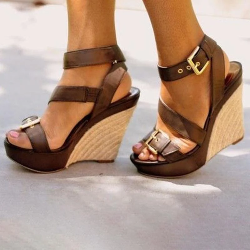 strappy platform espadrilles