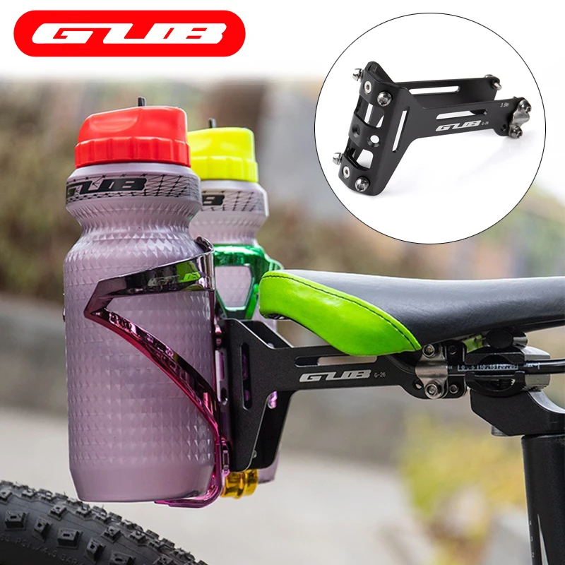 GUB sillín bicicleta G 26, soporte de jaula de botella agua doble, triatlón y prueba de tiempo, montado en riel|Soporte de botella de bicicleta| AliExpress