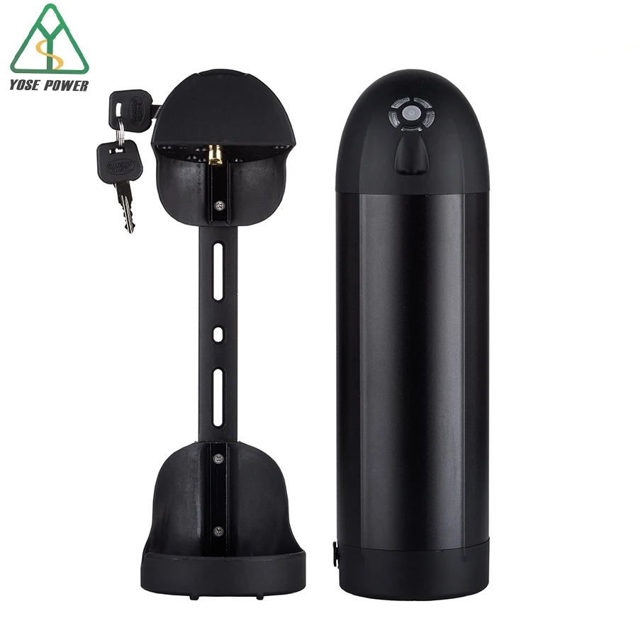 YOSE POWER Аккумулятор для бутылки воды 36В 10ач Pedelec 18650 литиевая батарея черная