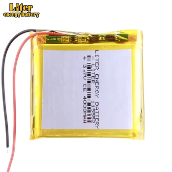 Good Qulity 3.7V,4000mAH 115552 Polymer lithium ion / Li-ion battery for tablet pc BANK,GPS,mp3,mp4