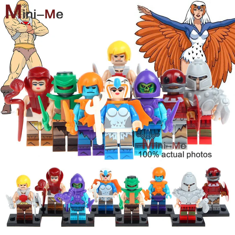10 лотов PG8089 HE-Man MASTERS Zodak cratlor Ram Man PAKER Ske Letor TRI-KLOPS строительные блоки игрушки для детей