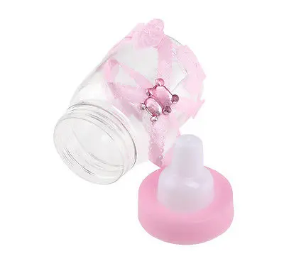 

12pcs Fillable Bottles Candy Box Baby Shower Baptism Party Favour Christening Baby Birthday Sugar Storage Box Party Decoration