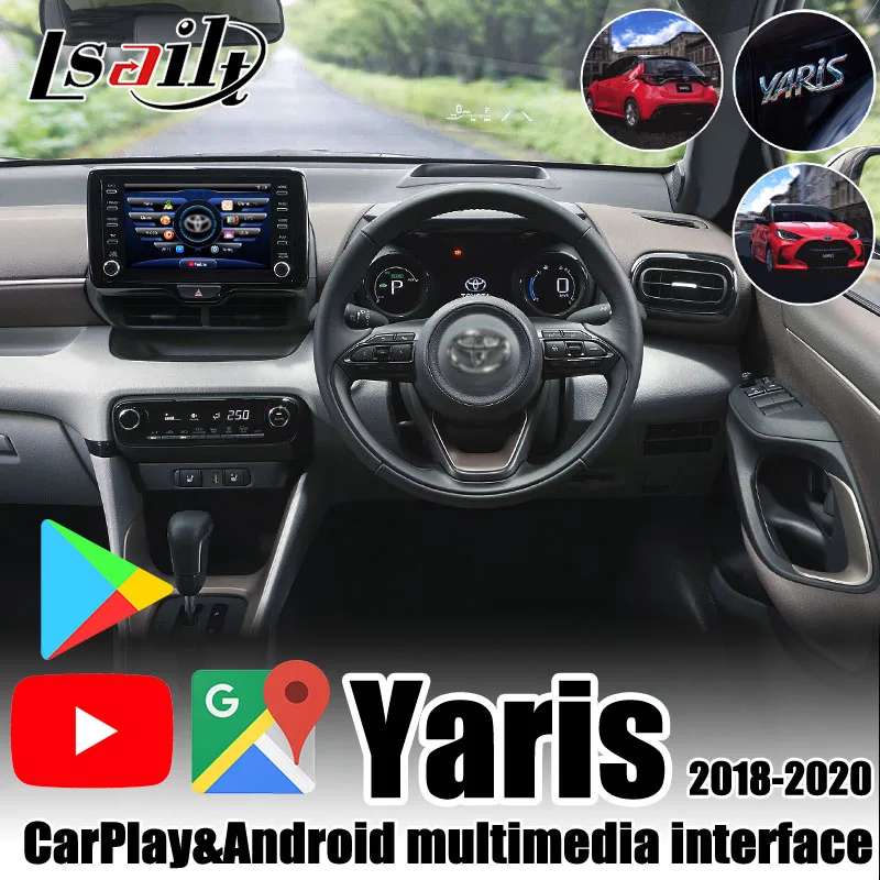 4 ГБ Lsailt Carplay и Android мультимедиа Интерфейс Для Yaris Avalon 2018 20 с YouTube Waze Netflix GPS