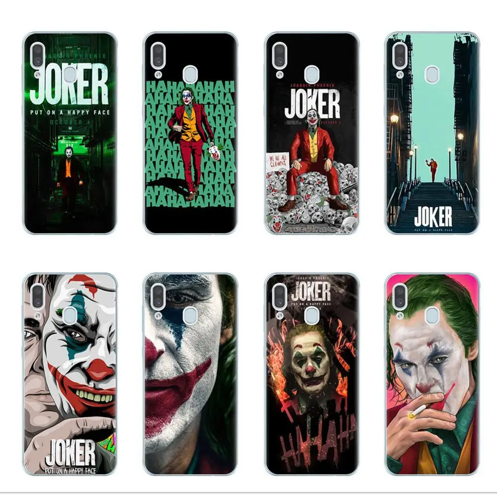 

2019 Horror film Joker Joaquin Phoenix Soft silicone Phone Case Cover For Samsung A10 A20 A30 A40 A50 A70 A7 A9 A6 A8 Plus 2018