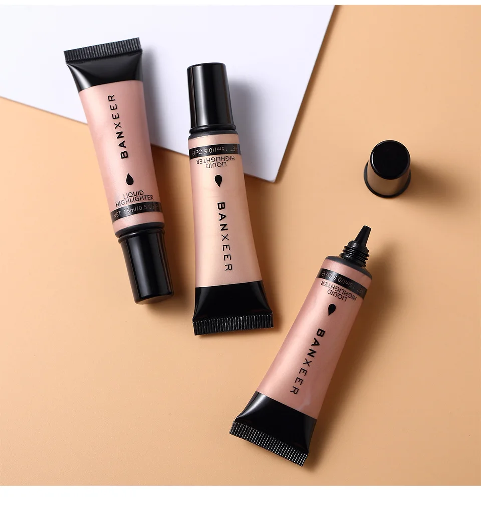 BANXEER Stereoscopic Light Muscle Highlight Liquid 15ml Moisturizing and Moisturizing Sleeping Silkworm Nasal Shadow Brightening