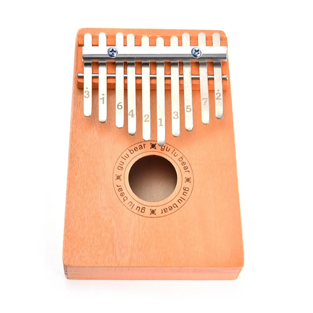 10 клавиш деревянный палец пианино калимба музыкальный инструмент Детские игрушки калимба большой палец пианино