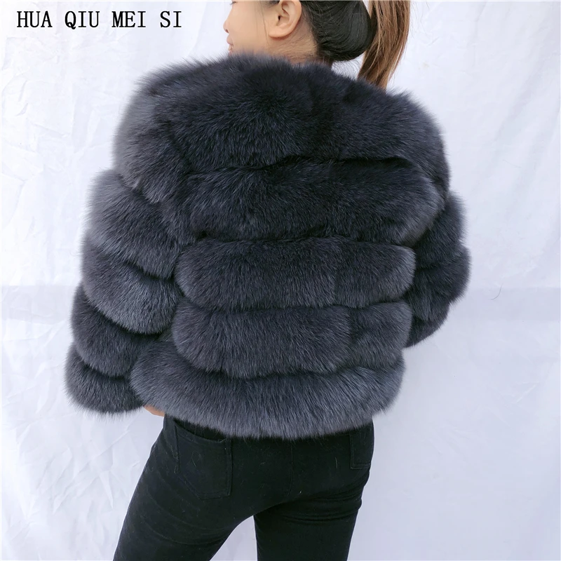 Natural fur fox fur coat women's winter jacket fur coat fur natural jacket high quality natural fox fur jacket real fox fur coat down parka women