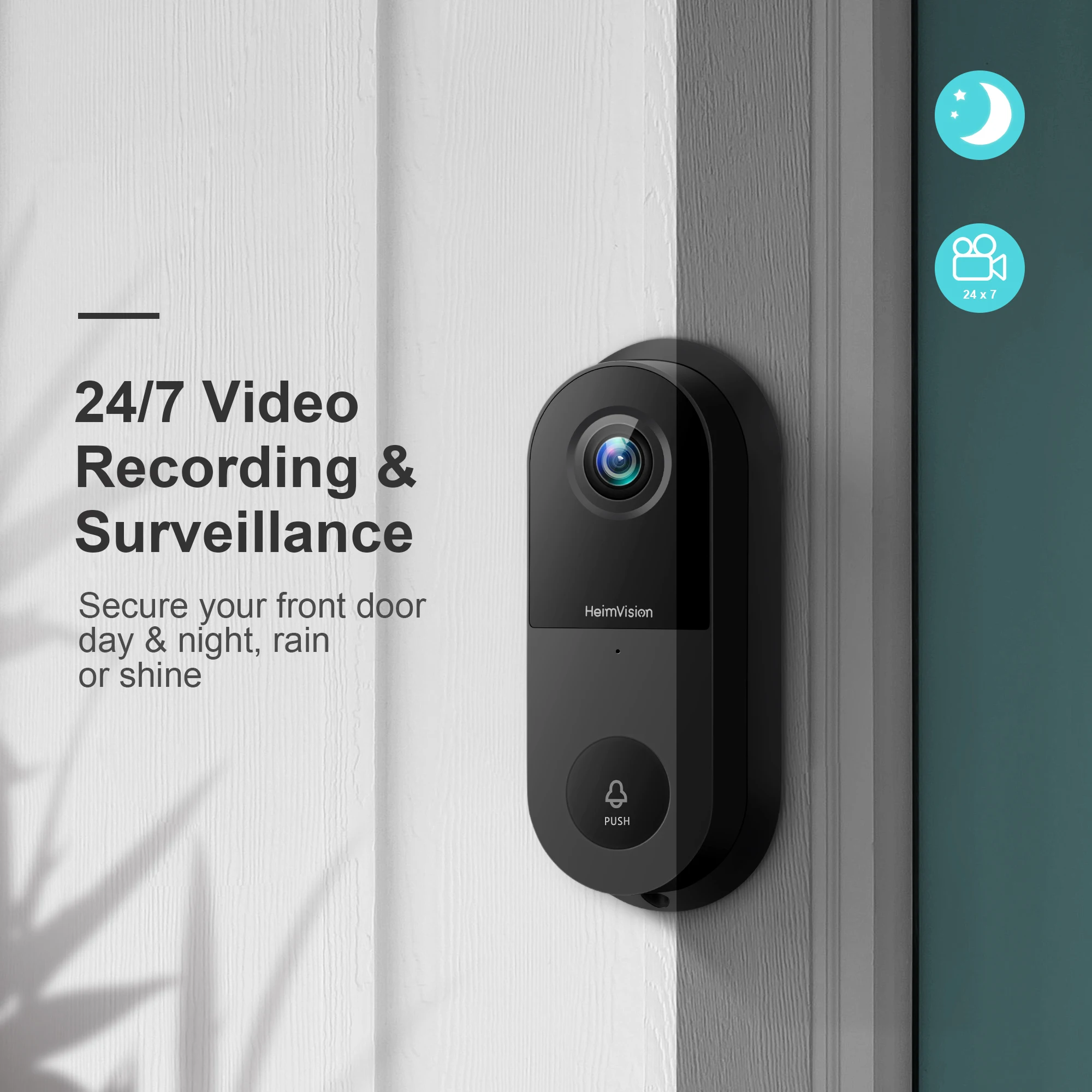 US $159.99 Heimvision Greets C1 2k Video Doorbell Camera Smart Wifi Wireless Visual Intercom Night Vision Security Camera Home Monitor