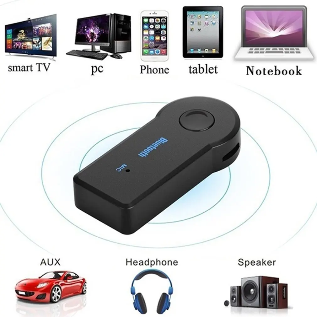 Car Aux Wireless Receiver 3.5Mm Wireless Car Audio Player Wireless Handsfree Call Adapter Aux Receiver 3.5Mm