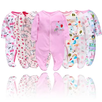 

6Piece/lot Baby Rompers and winter Newborn Baby Clothes For Girls Boys Long Sleeve Jumpsuit Baby Clothing boy Kids Outfits