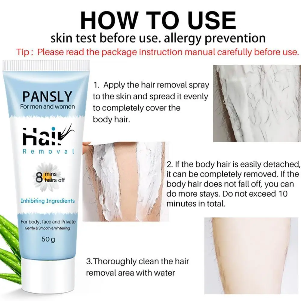 

50ml Inhibits Hair Growth Sprays Mild Moisturizing Hair Non-irritating Hair Spray Removal Emulsion Prevents Growth K4D3