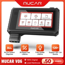 

MUCAR VO6 OBD2 Scanner for Car Full System ECU Coding Active Test Brake System Automotive Tools Diagnostic Scanner Free Update
