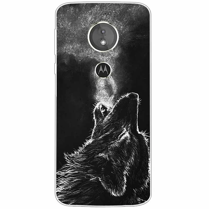 Animal Design TPU Soft Silicone Clear Case for Motorola Moto G6 Series