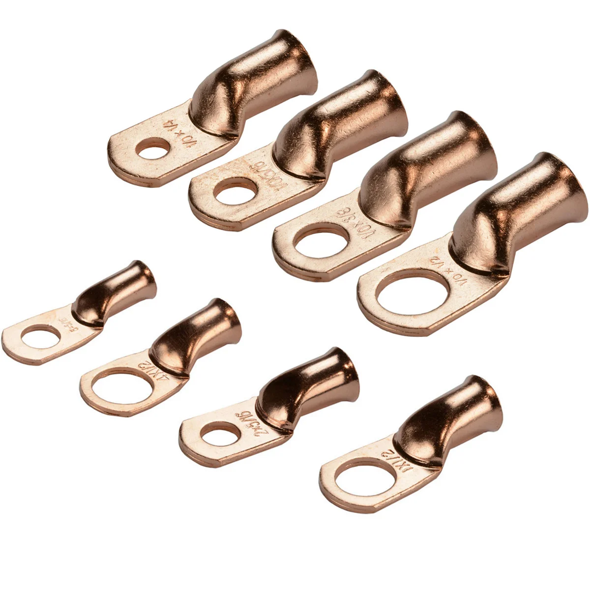 25 4//0 AWG Ring 5//16/" Hole Terminal Lug Tin Plated Copper Cable lug Gauge
