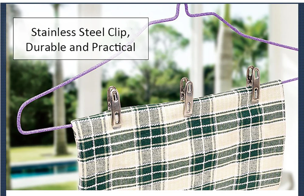 20 шт прищепки для белья из нержавеющей стали одежда клипы Металл уплотнительный