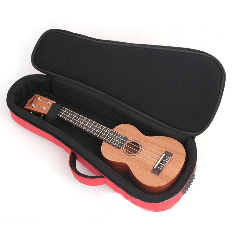 Ukulele Hard Box Case Bag 21 23 24 26 Inches Soprano Concert Tenor Ukelele Guitar Accessories Parts Gig Sponge Waterproof