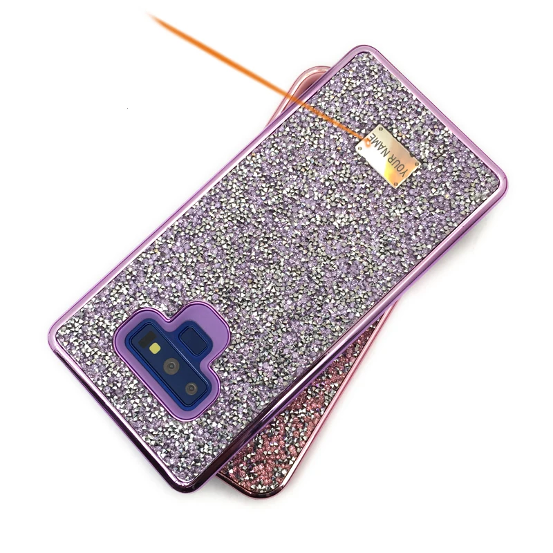 

Blinking Rhinestone Case For Samsung galaxy S9 S10 S20 S30 note20 Plus 2 in 1 Diamond Glitter Women Back Cover Case, Fran-1V2