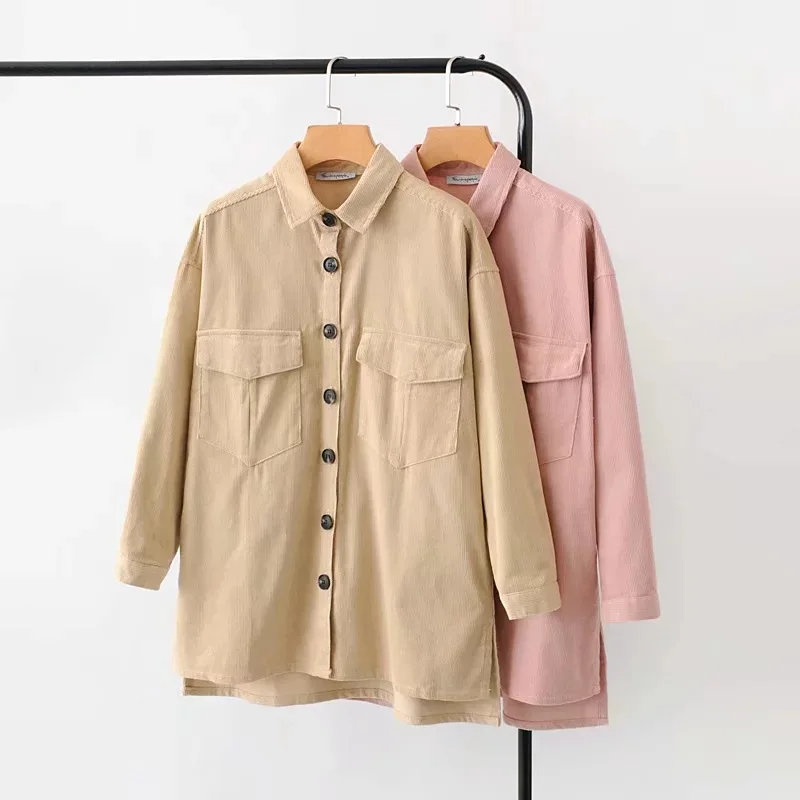 AliExpress, западный стиль, осень и зима, женское платье, однобортное, вельветовое, свободное, с длинным рукавом, пальто для женщин