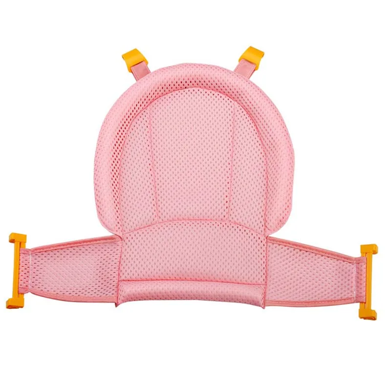 Baby Shower Bath Tub Pad Non-Slip Bathtub Seat Support Mat Newborn Safety Security Bath Support Cushion Foldable Soft Pillow