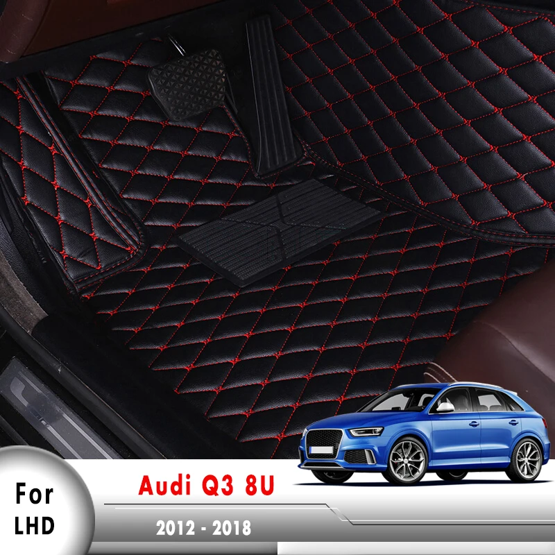 Коврики для интерьера кожаные коврики автомобильные аксессуары Audi Q3 8U 2012 2013 2014 2015