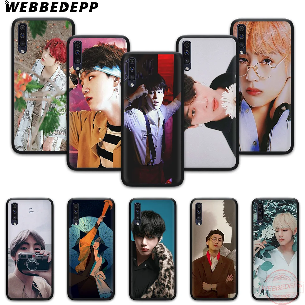 WEBBEDEPP Jimin Suga RM Soft Phone Case for Samsung A10S A6 7 8 9 A10 20 A40 A50 A60 A70S M10 M20 30 |