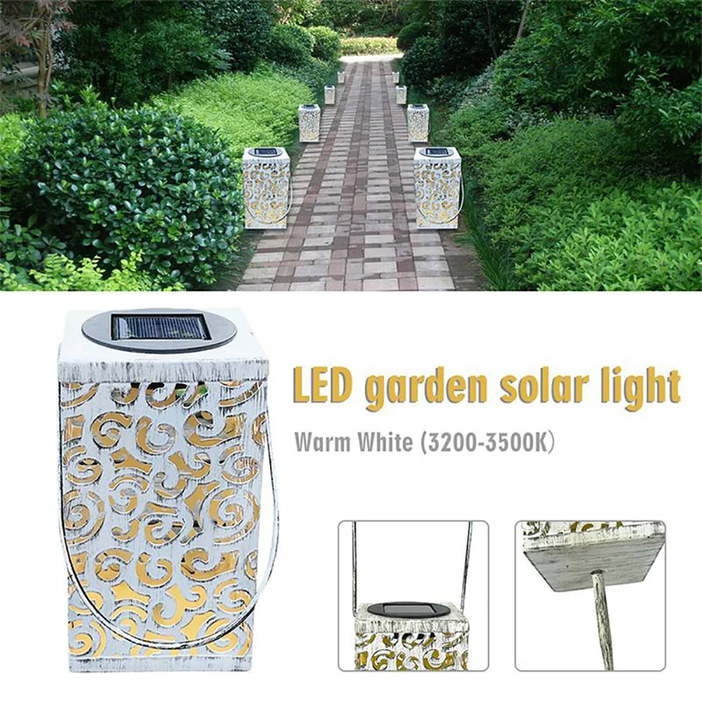 Mpow XJ192 Antique LED Solar Light Waterproof Garden Pathway Lights Outdoor Lawn Lamp For Garden Street Decor Solar Panel Lamp (1)