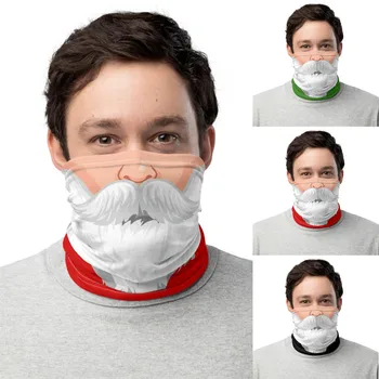 

Unisex Santa Face Mask Rave Bandana Neck Gaiter Headwear For Women Men Christmas Face Scarf Christmas Mouth Cap Маска#YL5
