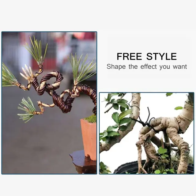 3Rroll Eloxált Alumínium Bonsai Edzőhuzal 10 Méretű Kertészeti Kiegészítőkkel (1 Mm, 1,5 2 2,5 3,3 Mmm.5 4 5 6 7 Mm) - Image 3