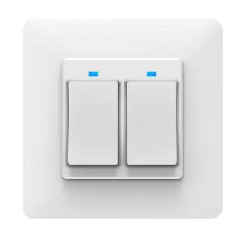

EU Plug 2 Gang WiFi Button Smart Light Switch Home APP Remote Voice Control Support Dropshipping