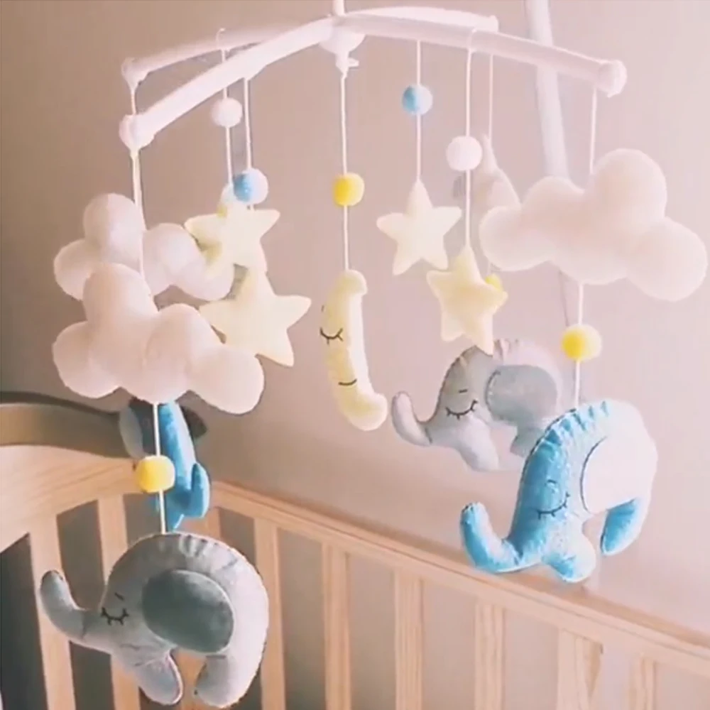 Мультяшные детские погремушки набор с кронштейном игрушка DIY кровать