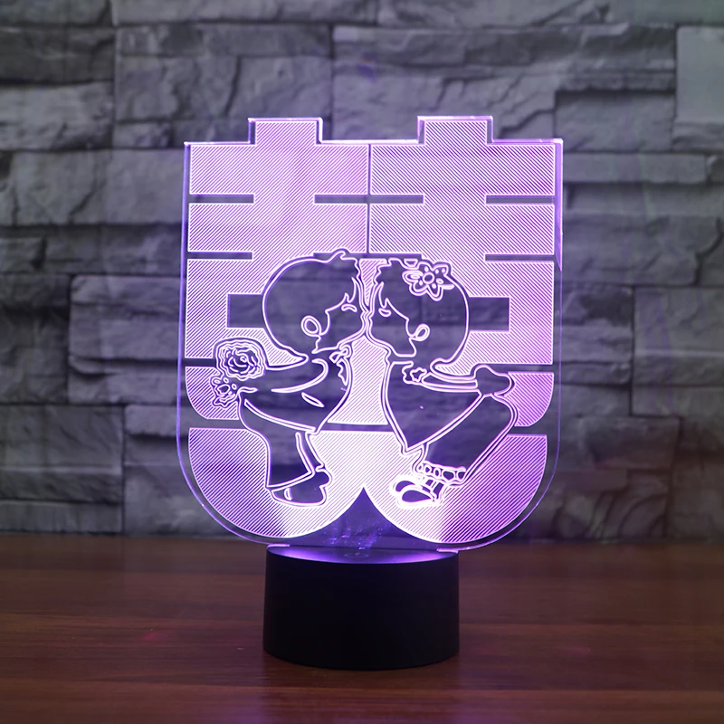 

Chinese Style Wedding Gifts 3d Lamp 7 Color Led Night Lamps For Kids Touch Led Usb Table Lampara Lampe Baby Sleeping Nightlight