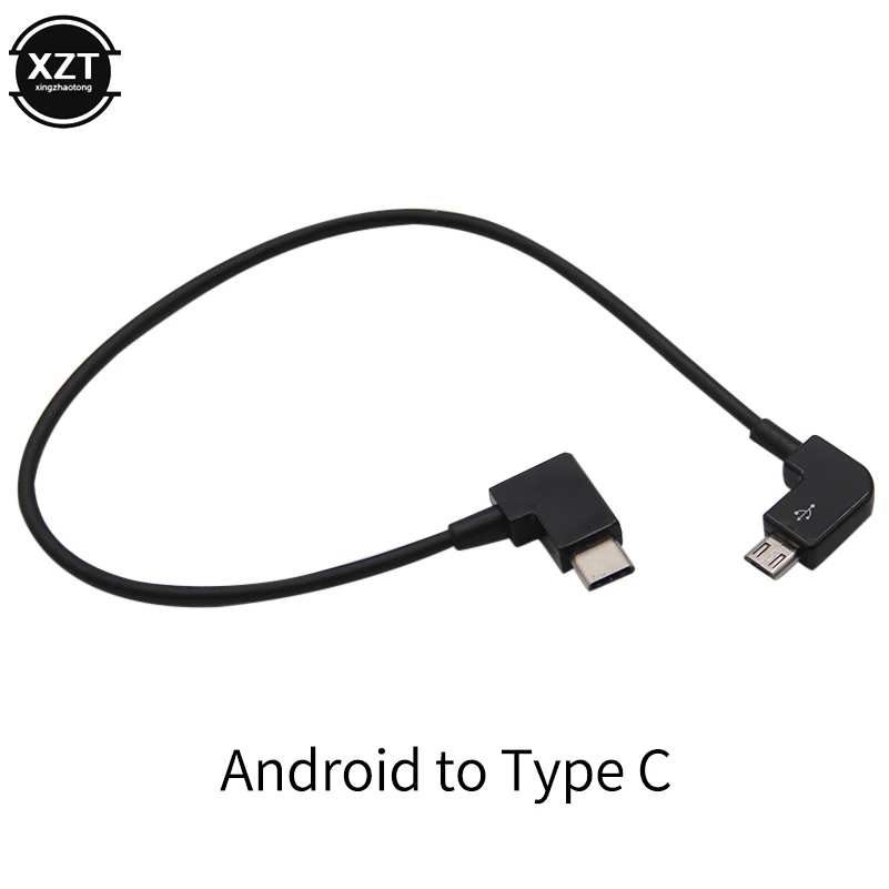Кабель для передачи данных для DJI Spark/MAVIC Pro/Mavic 2 Air control Micro USB для освещения/type C/Micro USB line для IPhone Pad xiaomi Tablet - Цвет: B