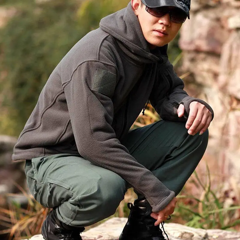 Preise Heißer Verkauf Winter Männer Fleece Angeln Kleidung Armee Militär Angeln Jacke Winddicht Trekking Mit Kapuze Mantel Angeln Jacken